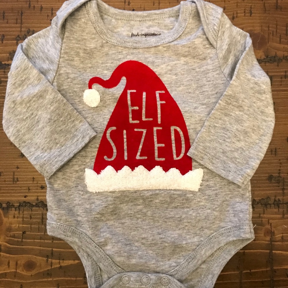 NWOT Christmas Elf Holiday Onesie
